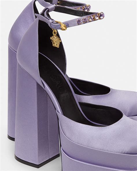 white versace medusa head pumps|versace medusa aevitas.